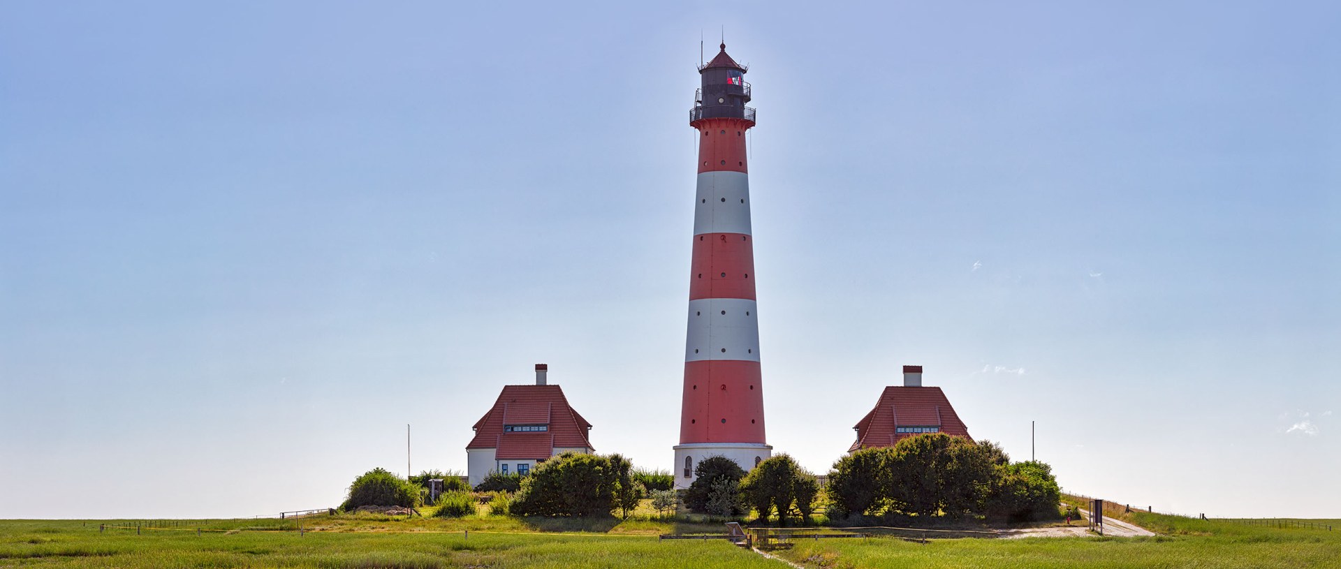 Leuchtturm Westerheversand, Halbinsel Eiderstedt, Nordsee, Schleswig-Holstein, Deutschland Leuchtturm Westerheversand, Halbinsel Eiderstedt, Nordsee, Schleswig-Holstein, Deutschland